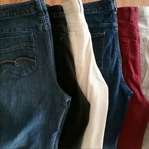 6 pairs of size 14 jeans.